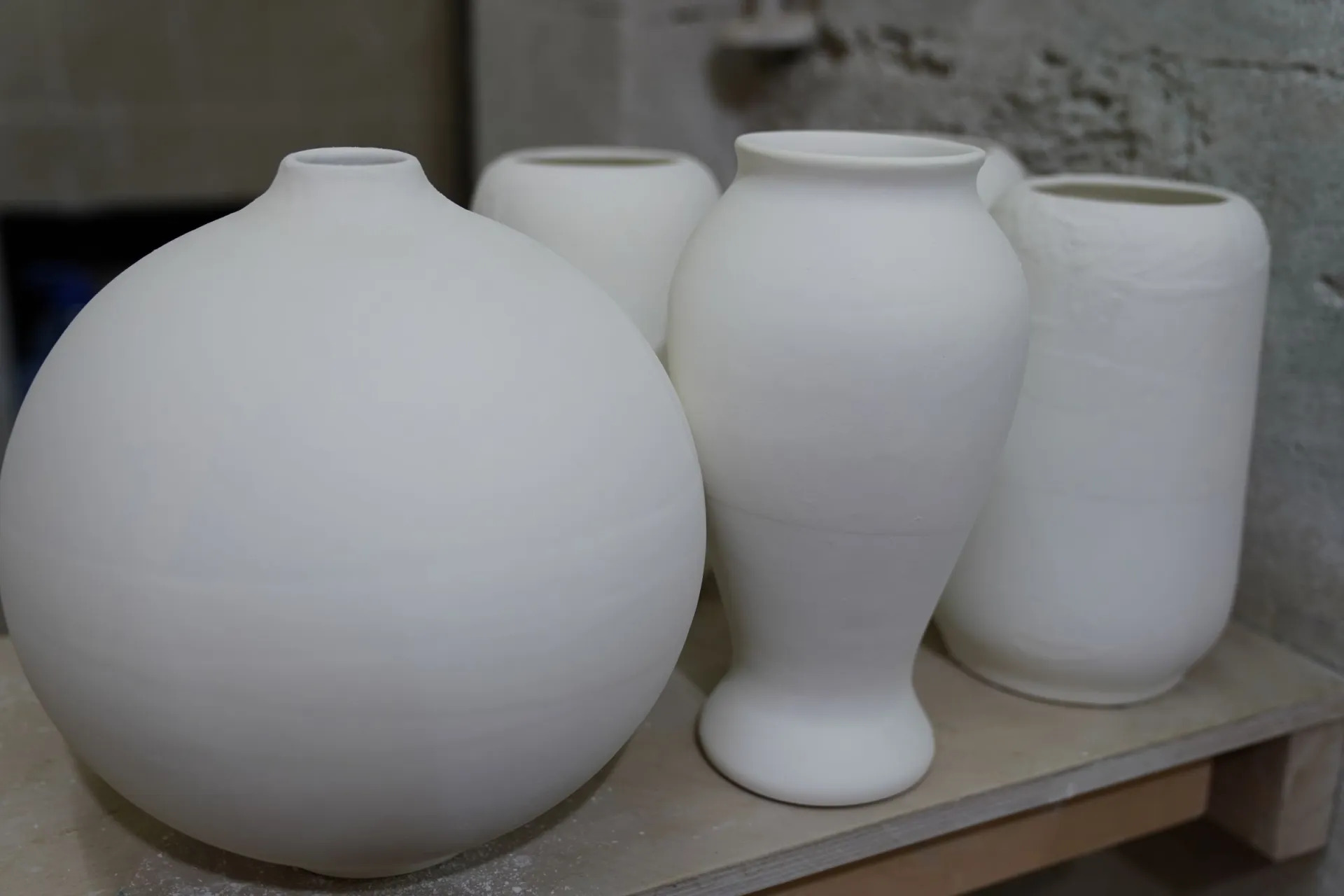 Minimal ceramics and home objects in soft light